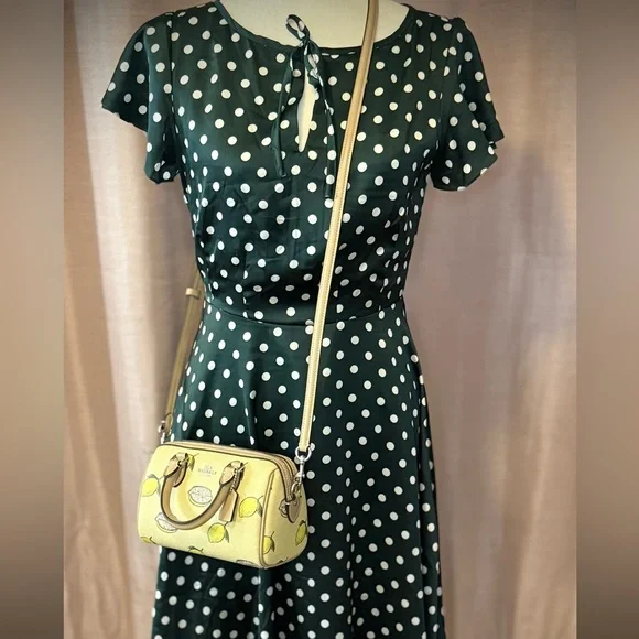 NWT Coach Mini Rowan Lemon (NYC) Crossbody Satchel - Picture 5 of 15